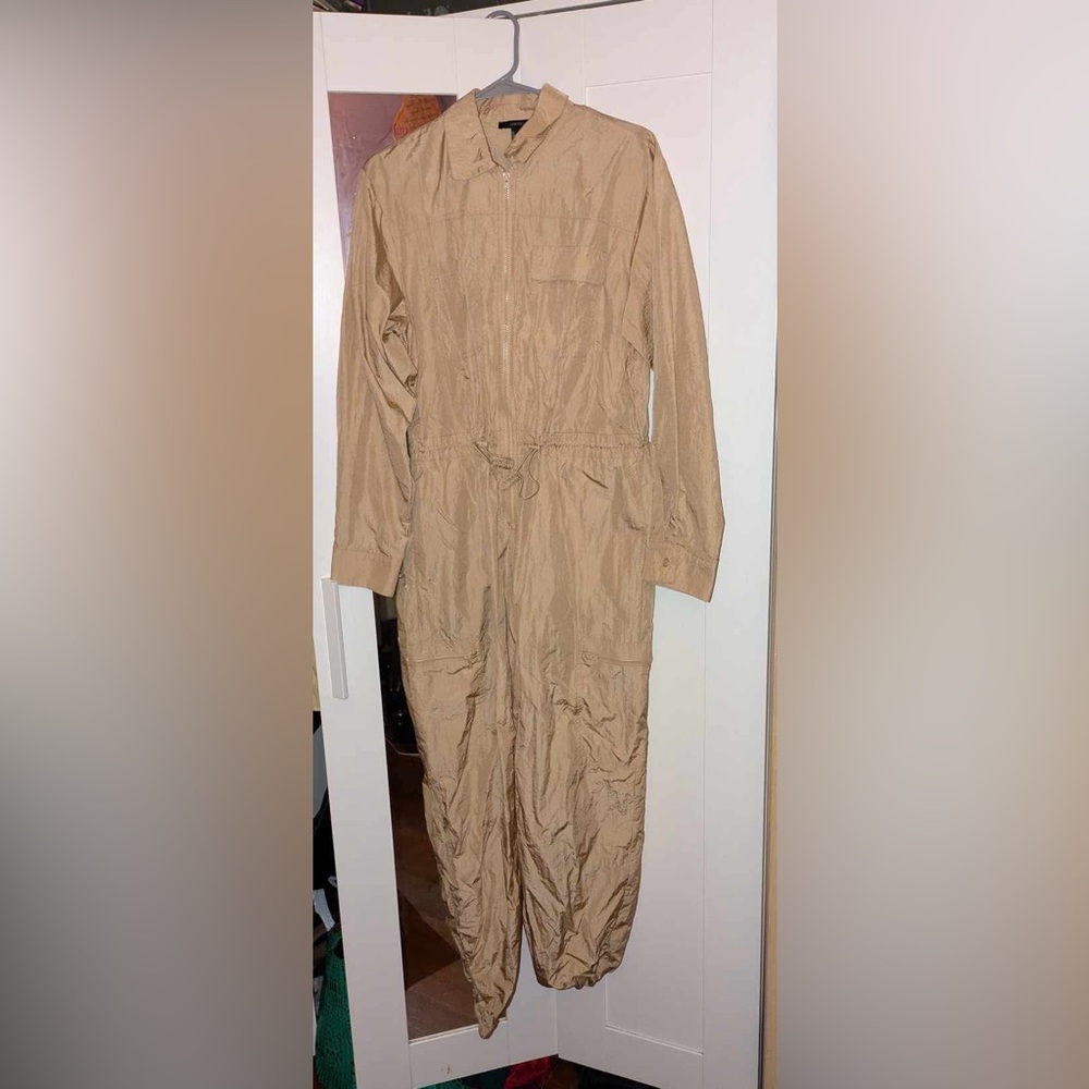 Zip-up Drawstring Jumpsuit - Large - Picture 5 of 6